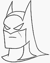 coloriage batman portrait